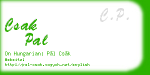 csak pal business card